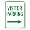 Signmission Reserved Parking Visitor Parking Arrow Pointing Right Rust Proof Parking, A-1824-23023 A-1824-23023 - alternate 1